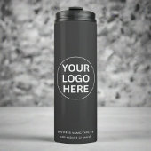 ビジネスカスタム会社のロゴグレイを企業の タンブラー