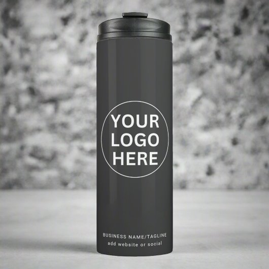 ビジネスカスタム会社のロゴグレイを企業の タンブラー