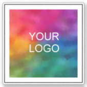 ビジネスカスタム名のロゴをここにマーケティング シール (正面)