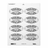 ビジネスカスタム名の情報住所 シール (フルシート)