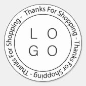 ビジネスカスタム用のロゴのシール ラウンドシール (正面)