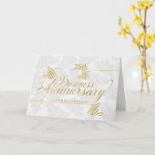 ビジネスカスタム記念日のエレガントおめでとう カード (黄色い花)