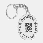 ビジネスカスタムQRコードのプロモーション キーホルダー (正面左)