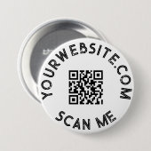 ビジネスカスタムQRコードのプロモーション 缶バッジ (正面&裏面)