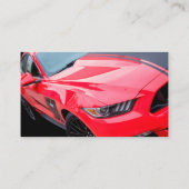 ビジネスカッコいい車のカードの両面 名刺 (裏面)