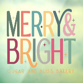 ビジネスカラフルと明メリーるい休日 ウィンドウサイン (シート3)