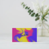 ビジネスカラフルカードの汚し 名刺 (スタンド正面)