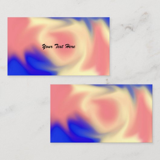 ビジネスカラフルカードの汚し 名刺 (正面/裏面)