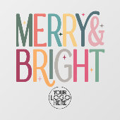 ビジネスカラフルロメリーゴと明るい休日 ウィンドウサイン (シート)