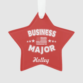 ビジネスカレッ専攻のジ愛国的アメリカ国旗 オーナメント