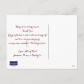 ビジネスカントリー納屋クリスマスポストカード シーズンポストカード (裏面)