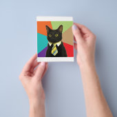 ビジネスカーアドバイス動物ミーム チラシ (手)