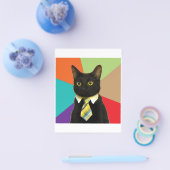 ビジネスカーアドバイス動物ミーム チラシ (シングル)