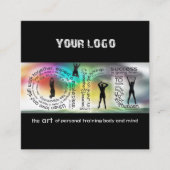 ビジネスカードの指導の技術 スクエア名刺 (正面)