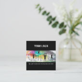 ビジネスカードの指導の技術 スクエア名刺 (スタンド正面)