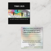 ビジネスカードの指導の技術 スクエア名刺 (正面/裏面)