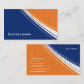 ビジネスカードはっきりしたブライトのピッツブルー 名刺 (正面/裏面)