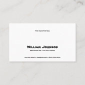 ビジネスカードをまねるMime Pantomime 名刺 (裏面)