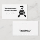 ビジネスカードをまねるMime Pantomime 名刺 (正面/裏面)