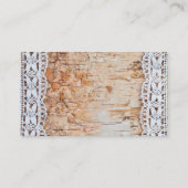 ビジネスカードカントリーバーンドウッドレーストリムエッジ 名刺 (裏面)