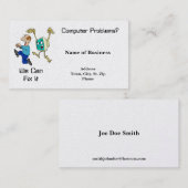 ビジネスカードコンピュータ私達はそれを固定してもいいです 名刺 (正面/裏面)