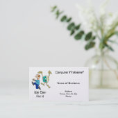 ビジネスカードコンピュータ私達はそれを固定してもいいです 名刺 (スタンド正面)