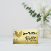 ビジネスカードサニーモーニングファームカントリー素朴ス 名刺 (スタンド正面)