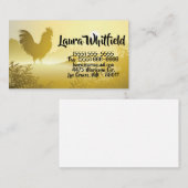 ビジネスカードサニーモーニングファームカントリー素朴ス 名刺 (正面/裏面)