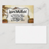 ビジネスカードサンセットバーンカントリーフィールドヘ素朴イ 名刺 (正面/裏面)