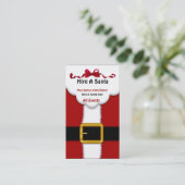 ビジネスカードサンタのサービスのスーツのパーティー 名刺 (スタンド正面)