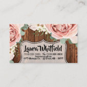 ビジネスカードジオメトリックガーデンバラバーンウッドカン 名刺 (正面)