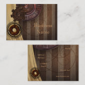 ビジネスカードジザゴスチームパンクデザイン 名刺 (正面/裏面)