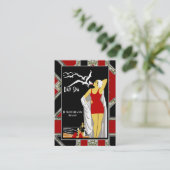 ビジネスカードデイスパ美しいサロンディバレトロ 名刺 (スタンド正面)