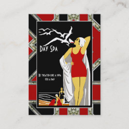 ビジネスカードデイスパ美しいサロンディバレトロ 名刺