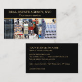 ビジネスカードニューヨークシティ実在NYCエステートレント 名刺 (正面/裏面)