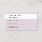 ビジネスカードパステルピンクインテリアデコレータ 名刺 (正面)