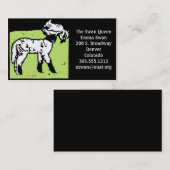 ビジネスカードビクトリアンウッドカット羊 名刺 (正面/裏面)