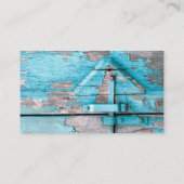 ビジネスカードブルーウッドバーンドアブーツカントリーRu 名刺 (裏面)