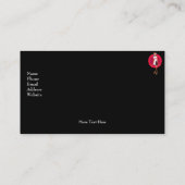 ビジネスカードミュージックガールズシルバーブラック2 名刺 (裏面)