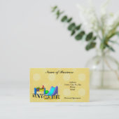 ビジネスカード子供の心配のデイケア 名刺 (スタンド正面)