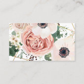 ビジネスカード幾何学園バラアネモン素朴 名刺 (裏面)