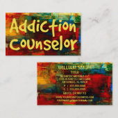 ビジネスカード絵を描の中毒相談員 名刺 (正面/裏面)