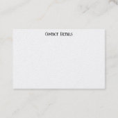 ビジネスカード アート&デザインストYLE (裏面)