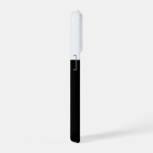 ビジネスカード | カスタムロゴアイコン モダンブラック iPhoneケース (右側面)