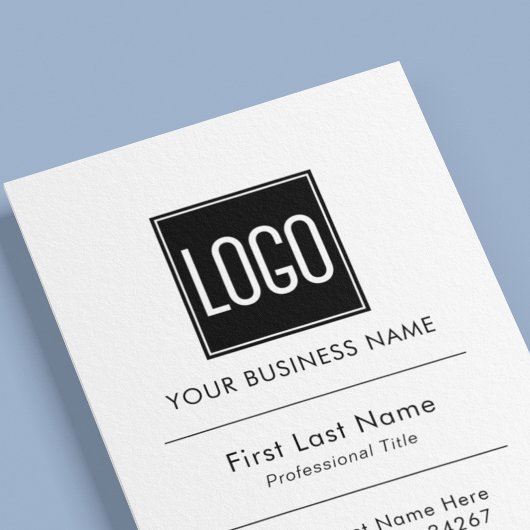 ビジネスカード - ロゴ、名前、連絡先