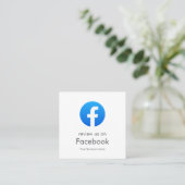 ビジネスカード | Facebook QRコードレビュー依頼 (スタンド正面)
