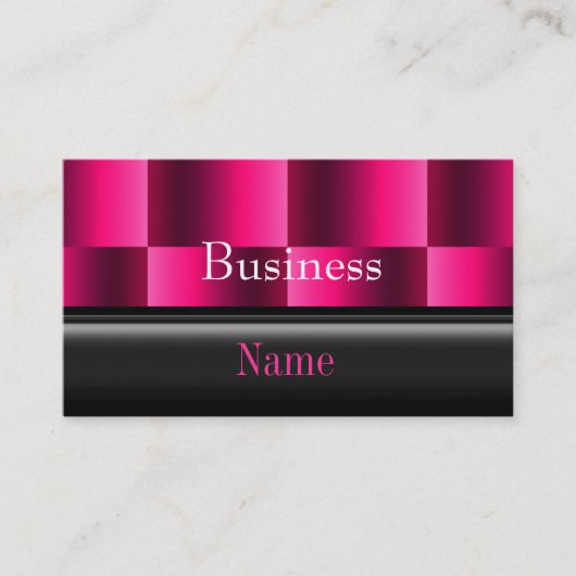 ビジネスカード Zizzago Rich Pink Reflect (正面)