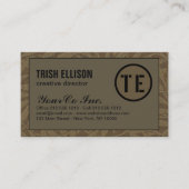 ビジネスカ自然ードクラフトカスタムテンプレートモダン 名刺 (正面)