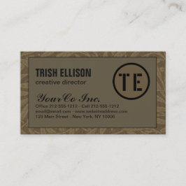 ビジネスカ自然ードクラフトカスタムテンプレートモダン 名刺