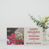 ビジネスガーデンランドスケープドッグウッドホリデーカード シーズンカード (スタンド正面)